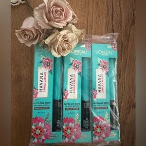 Three new boxes L’oreal HAVANA Camila Cabello Gotta Give Brow gel Med Brown